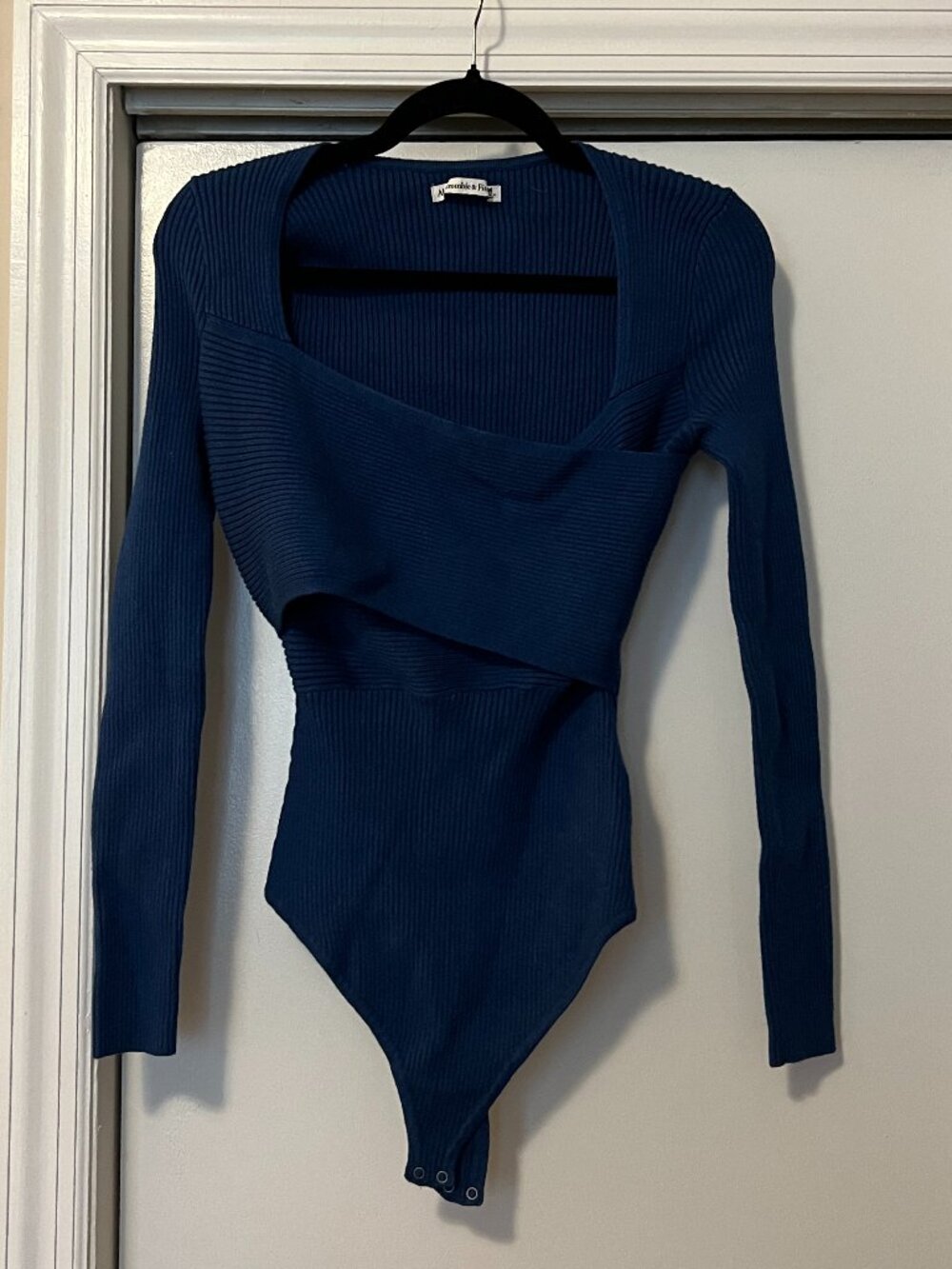 Abercrombie & Fitch Blue Sweater Bodysuit
